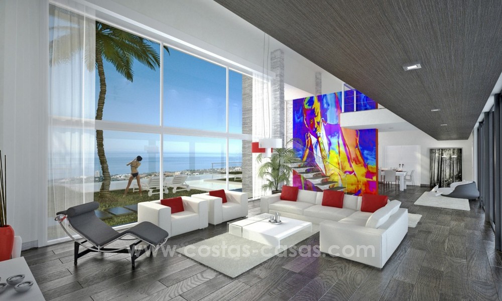 Villa moderne et neuve en vente à Marbella avec vues sur mer 4459