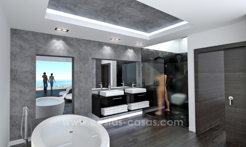 Villa moderne et neuve en vente à Marbella avec vues sur mer 4463