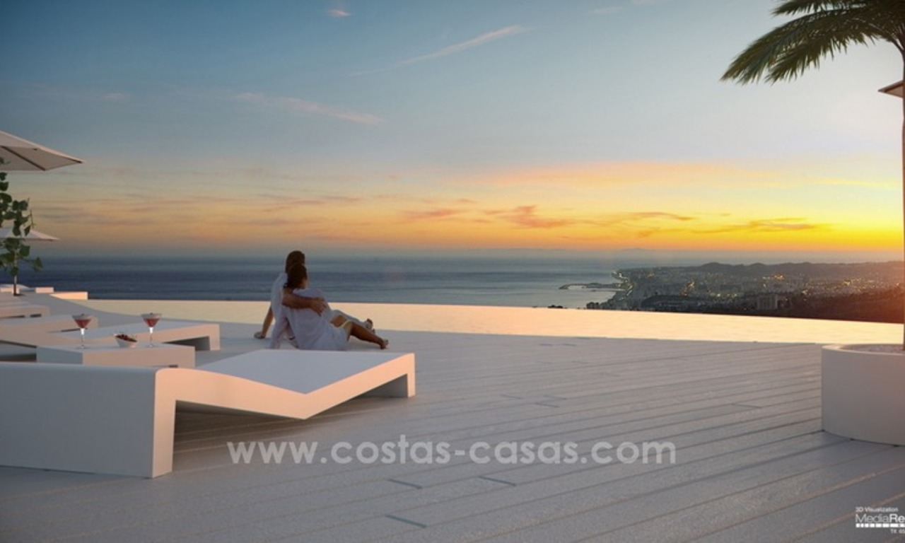 Penthouses et appartements de luxe modernes à vendre à Benalmadena, Costa del Sol 1