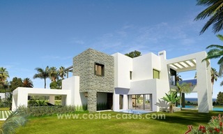 Nouvelles villas modernes de luxe à vendre sur la Mille d’Or, Marbella 2