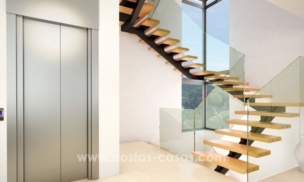 Villas neuves modernes de luxe à vendre sur la Mille d’Or, Marbella 10