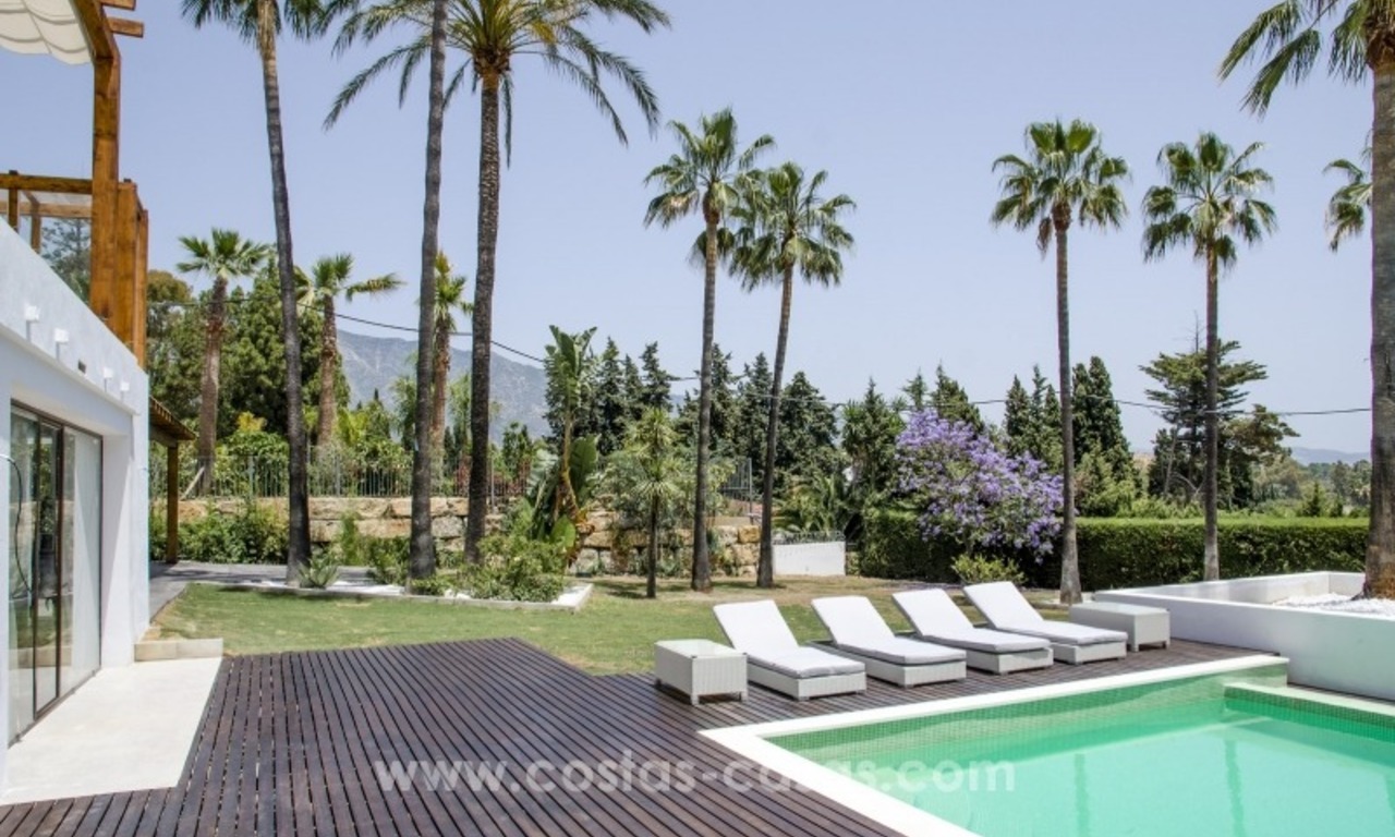 Villa moderne rénovée à vendre sur la Mille d’Or, Marbella 6