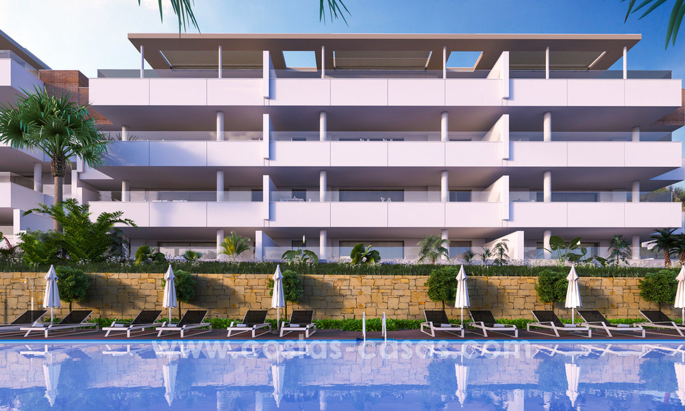 Appartements neufs et modernes à vendre à Benahavis - Marbella avec vue sur golf et mer. 7324
