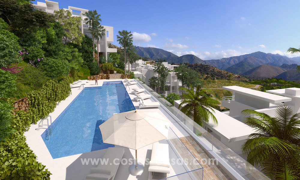 Appartements de luxe modernes à vendre avec vue sur la mer à quelques minutes en voiture du centre de Marbella 4669