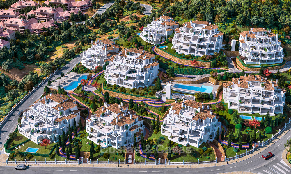 Beaux appartements de luxe à vendre dans un complexe exclusif à Nueva Andalucia - Marbella avec vue sur le golf et la mer 4321
