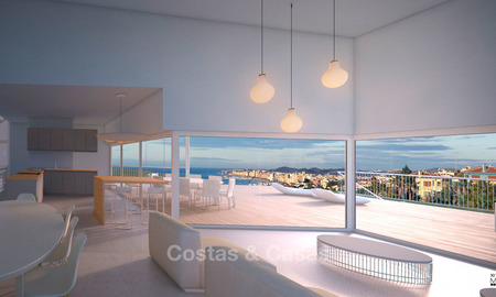 De charmantes villas modernes à vendre dans un emplacement privilégié avec vue panoramique sur la mer et la baie - Benalmadena, Costa del Sol 6123