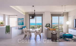 Nouveaux appartements passifs modernes dans une station balnéaire 5 étoiles à vendre à Marbella avec une vue imprenable sur la mer 29178 