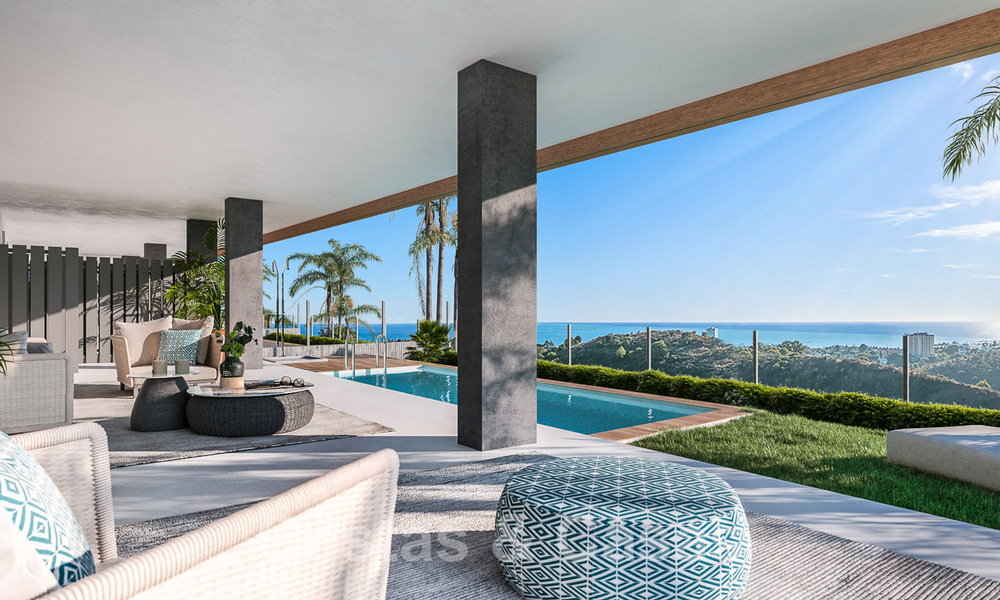 Nouveaux appartements passifs modernes dans une station balnéaire 5 étoiles à vendre à Marbella avec une vue imprenable sur la mer 51387