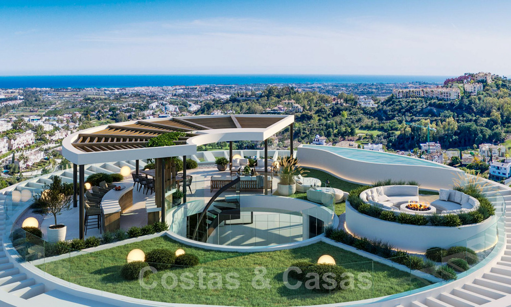 Nouveaux appartements de luxe de style contemporains à vendre avec vue extraordinaire sur la mer, le golf et la montagne - Benahavis, Marbella 37281