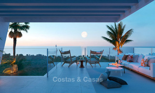 A vendre, magnifiques maisons de ville neuves de style contemporain avec vue mer dans une station balnéaire prestigieuse, Mijas, Costa del Sol 7631 