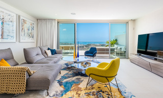 Nouveaux appartements de golf, modernes avec vue sur mer à vendre dans un complexe de luxe à La Cala, Mijas, Costa del Sol 39680 