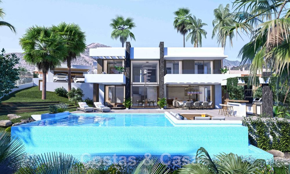 Des villas de luxe contemporaines flambant neuves à vendre, directement sur un terrain de golf sur le New Golden Mile, entre Marbella et Estepona 46157