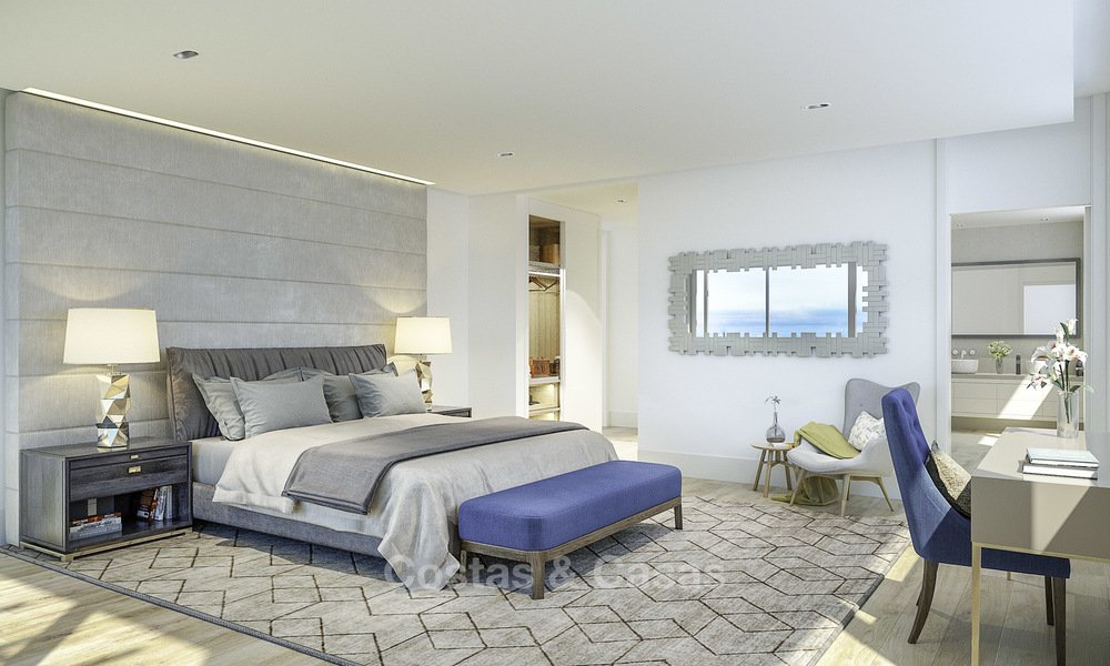 Nouvelles villas de luxe modernes sur un golf avec une vue imprenable sur la mer à vendre, Marbella Est, Marbella. Prêt à emménager ! 17405