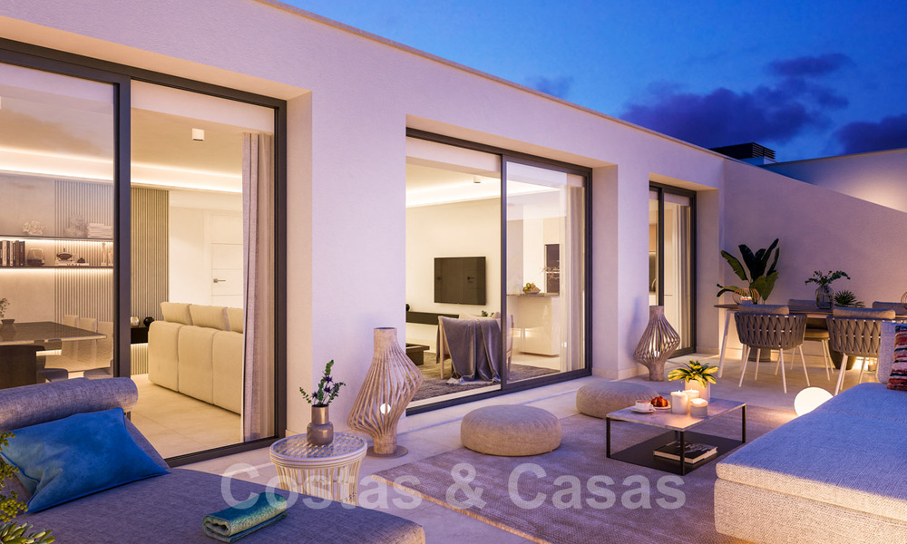 Appartements de luxe contemporains neufs à vendre dans un complexe au bord de la mer dans le centre de Fuengirola 40238