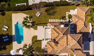 Impressionnante villa de style Méditerranée moderne, en première ligne de golf à vendre, Nueva Andalucía, Marbella 21353 