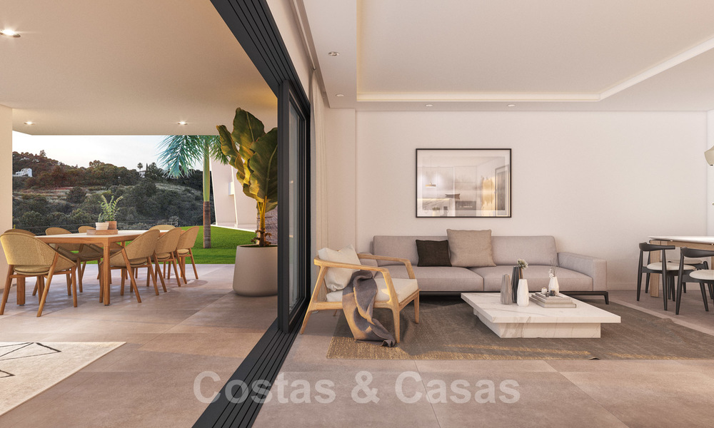 Nouveaux appartements modernes et élégants avec vue panoramique sur la montagne et la mer à vendre dans les collines d'Estepona 27718