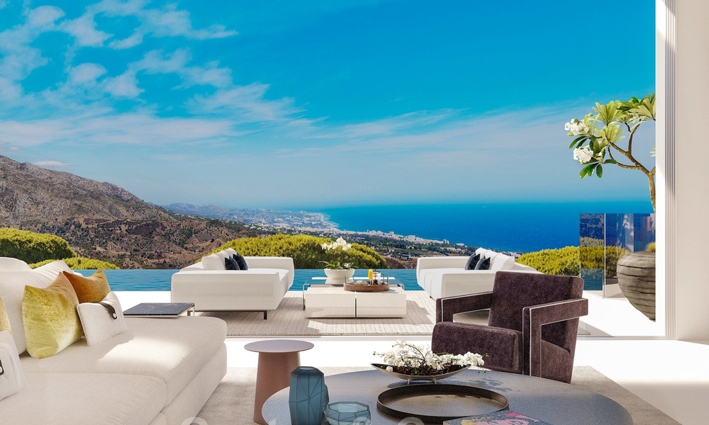 Nouvelles villas modernes de luxe à vendre avec des vues spectaculaires sur le golf, le lac et la Méditerranée, dans un domaine sécurisé et exclusive à Benahavis - Marbella 27938