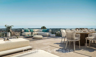 Villas contemporaines sur plan à vendre avec vue panoramique sur la mer, dans une communauté fermée avec club-house et commodités à Marbella - Benahavis 34350 