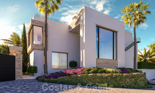 Luxueuses villas de construction neuve à vendre, avec vue sur la mer, dans une communauté fermée, sur le Golden Mile de Marbella 41146 