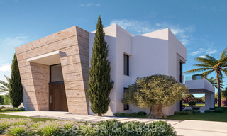 Luxueuses villas de construction neuve à vendre, avec vue sur la mer, dans une communauté fermée, sur le Golden Mile de Marbella 41149 