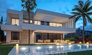 Luxueuses villas de construction neuve à vendre, avec vue sur la mer, dans une communauté fermée, sur le Golden Mile de Marbella 41152 