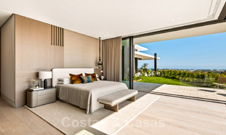 Spacieuse villa moderne à vendre avec vue spectaculaire sur la mer dans une communauté fermée à Benahavis - Marbella 40687 