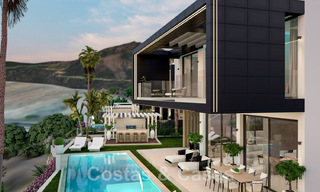 Villas neuves, modernes et luxueuses à vendre, avec jacuzzi sur le solarium, dans une zone de golf exclusive à Benahavis - Marbella 43428 