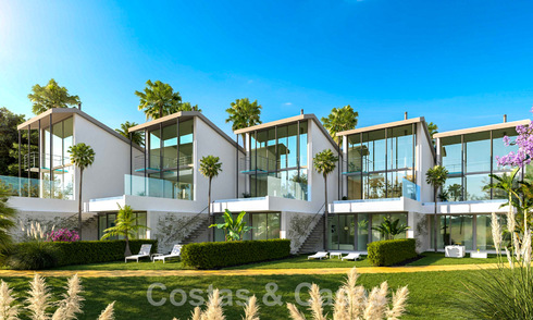 Nouvelles maisons mitoyennes exclusives à vendre dans un style contemporain avec une vue impressionnante sur la mer dans une urbanisation prestigieuse de Fuengirola, Costa del Sol 43947