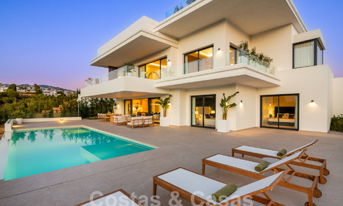 Spectaculaires villas de luxe à vendre, d'architecture contemporaine, situées dans un complexe de golf sur le nouveau Golden Mile entre Marbella et Estepona 63188
