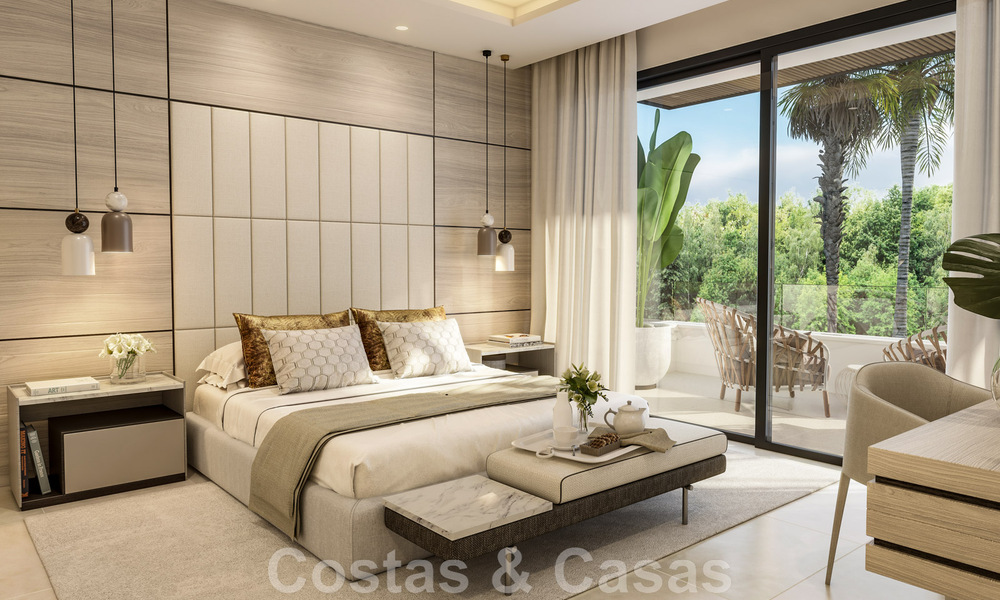 Villas élégantes et modernes de nouvelle construction à vendre avec vue panoramique à proximité du terrain de golf dans la vallée de Mijas, sur la Costa del Sol 45700