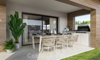 Villas élégantes et modernes de nouvelle construction à vendre avec vue panoramique à proximité du terrain de golf dans la vallée de Mijas, sur la Costa del Sol 49052 