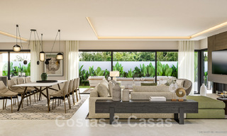 Villas élégantes et modernes de nouvelle construction à vendre avec vue panoramique à proximité du terrain de golf dans la vallée de Mijas, sur la Costa del Sol 49055 