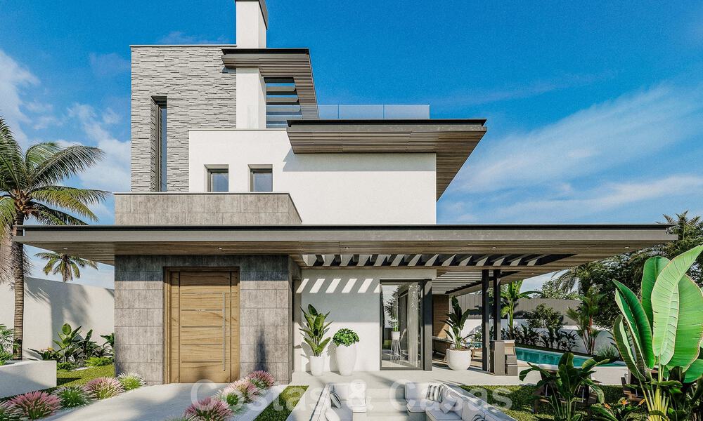 Villas élégantes et modernes de nouvelle construction à vendre avec vue panoramique à proximité du terrain de golf dans la vallée de Mijas, sur la Costa del Sol 49065