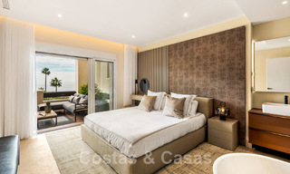 Appartement prêt à emménager, récemment rénové, à vendre dans un complexe de plage, avec vue sur la mer, sur le New Golden Mile, Estepona 46752 
