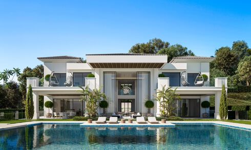 Nouveau sur le marché! 2 villas magistrales de luxe à vendre, en première ligne de Los Flamingos Golf à Marbella - Benahavis 46488