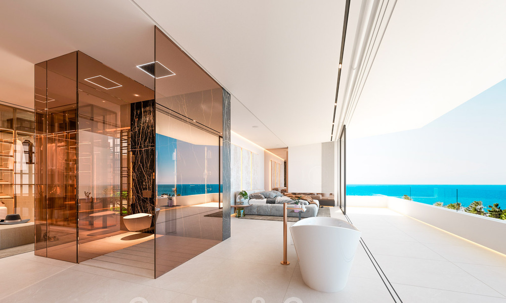 Revente! Villa de luxe à vendre dans un nouveau projet innovant composé de 12 villas ultramodernes avec vue sur la mer, sur le Golden Mile de Marbella 47765