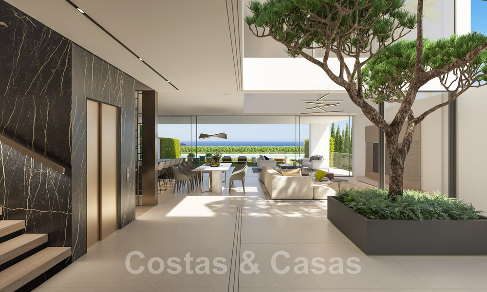 Revente! Villa de luxe à vendre dans un nouveau projet innovant composé de 12 villas ultramodernes avec vue sur la mer, sur le Golden Mile de Marbella 47773