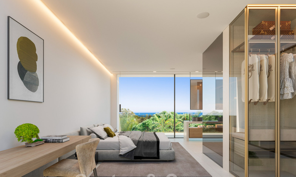 Revente! Villa de luxe à vendre dans un nouveau projet innovant composé de 12 villas ultramodernes avec vue sur la mer, sur le Golden Mile de Marbella 47778