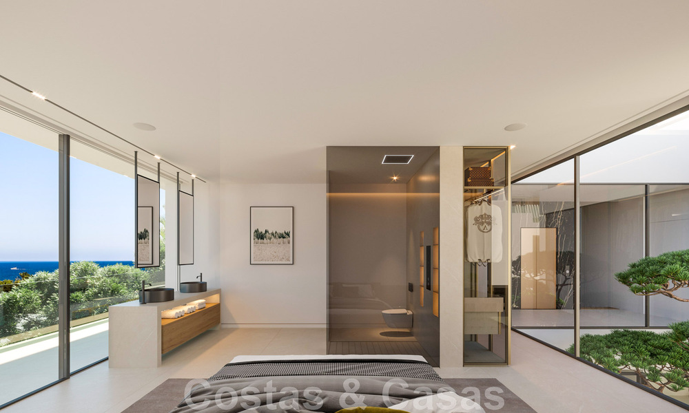 Revente! Villa de luxe à vendre dans un nouveau projet innovant composé de 12 villas ultramodernes avec vue sur la mer, sur le Golden Mile de Marbella 47779