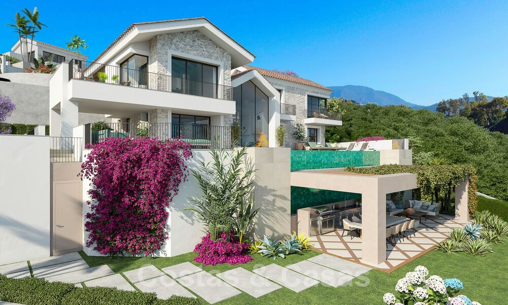 Villa méditerranéenne de luxe à vendre avec vue sur la mer dans la prestigieuse communauté fermée de La Quinta à Benahavis - Marbella 49230