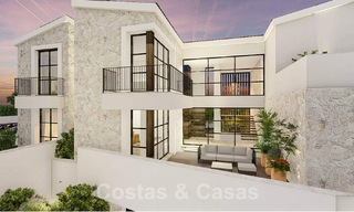Villa de luxe exclusive à vendre avec de vastes espaces extérieurs et des vues imprenables sur la mer Méditerranée dans les collines de Benahavis - Marbella 49328 