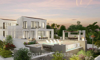 Villa de luxe exclusive à vendre avec de vastes espaces extérieurs et des vues imprenables sur la mer Méditerranée dans les collines de Benahavis - Marbella 49331 