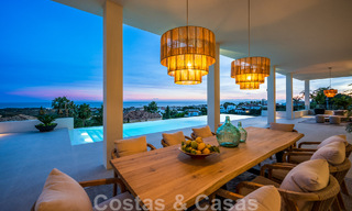Villa design exclusive avec vue panoramique sur la mer à vendre dans un resort de golf cinq étoiles à Marbella - Benahavis 48827 