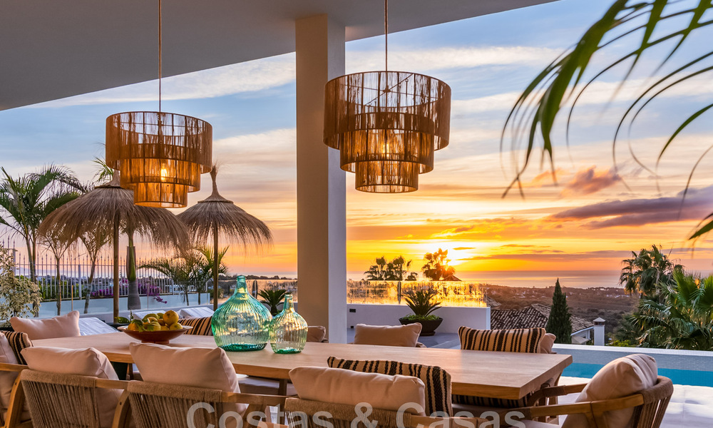Villa design exclusive avec vue panoramique sur la mer à vendre dans un resort de golf cinq étoiles à Marbella - Benahavis 48841
