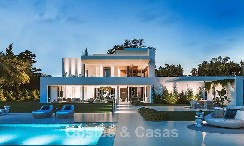 Villa design exclusive à vendre sur une plage de première ligne avec vue imprenable sur la mer sur le nouveau Golden Mile entre Marbella et Estepona 51199