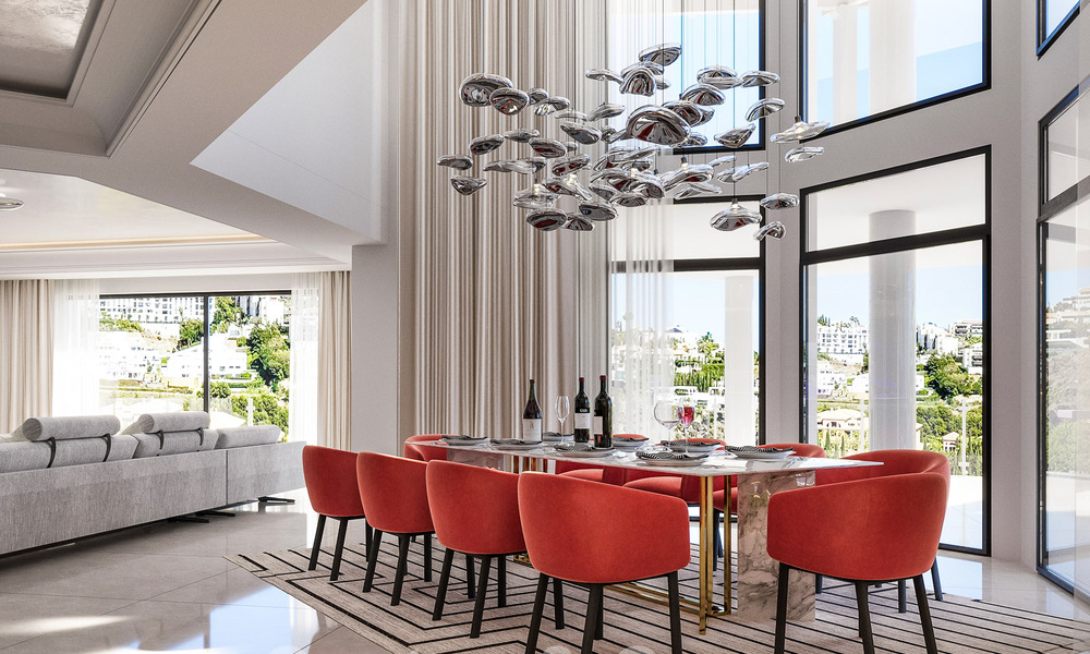 Nouvelle villa de luxe à vendre, en première ligne du golf Los Flamingos à Marbella - Benahavis 52805
