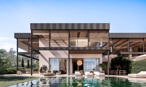Nouveau développement avec 5 villas innovantes, conçues par des architectes, à vendre avec vue panoramique sur la mer à Cascada de Camojan à Marbella 53082