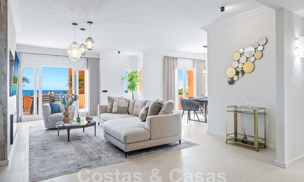 Luxueux penthouse en duplex avec vue imprenable sur la mer à vendre dans la vallée du golf de Nueva Andalucia, Marbella 54621