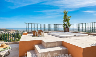 Luxueux penthouse en duplex avec vue imprenable sur la mer à vendre dans la vallée du golf de Nueva Andalucia, Marbella 54640 