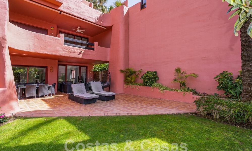 Appartement de luxe avec jardin à vendre dans un complexe balnéaire sur le nouveau Golden Mile entre Marbella et Estepona 55287